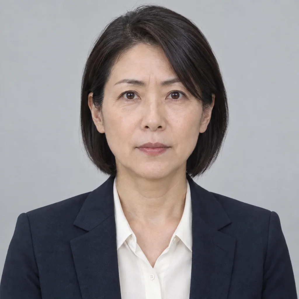 顧客役の森本部長（曇った表情）