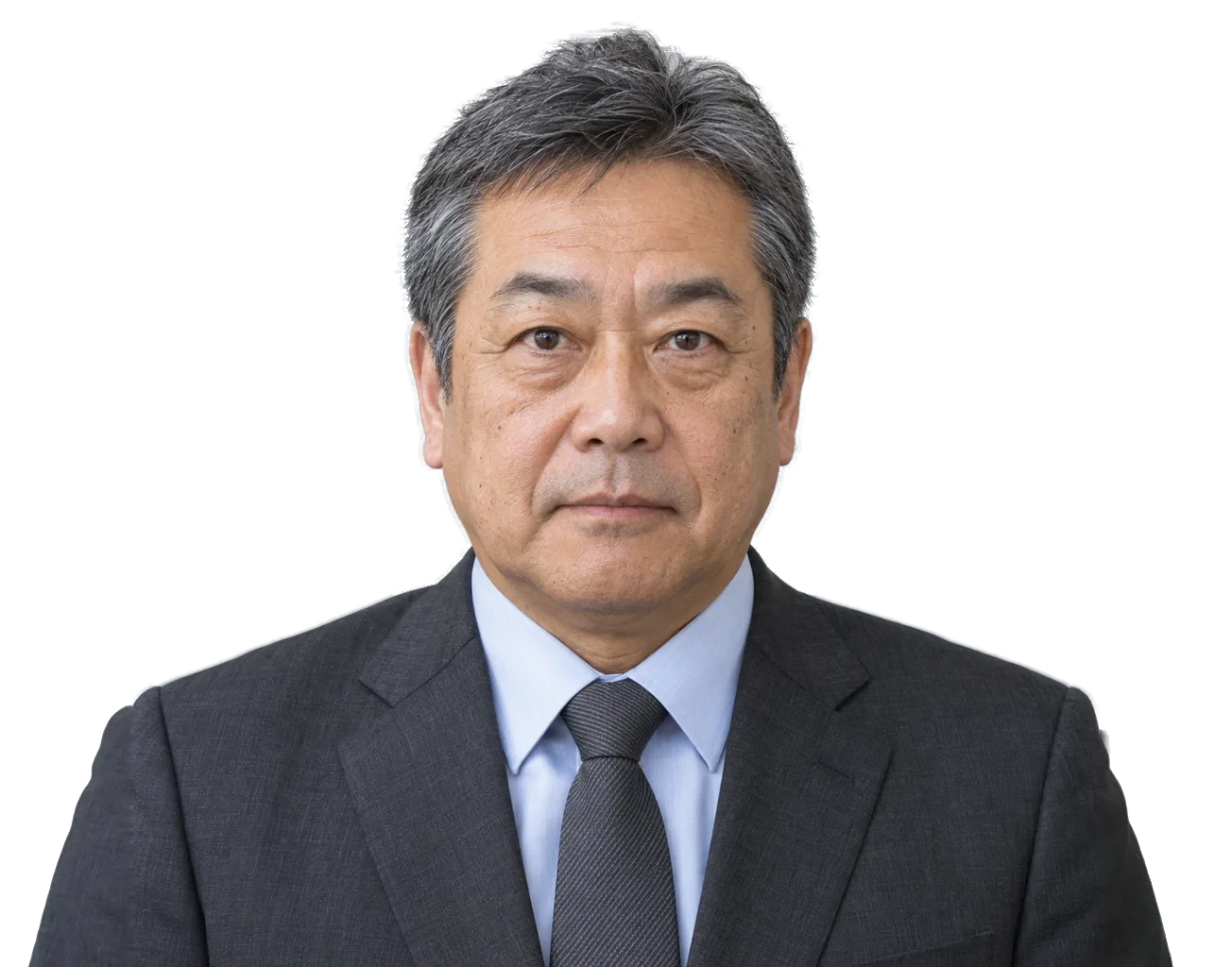 顧客役の部長（平常の表情）